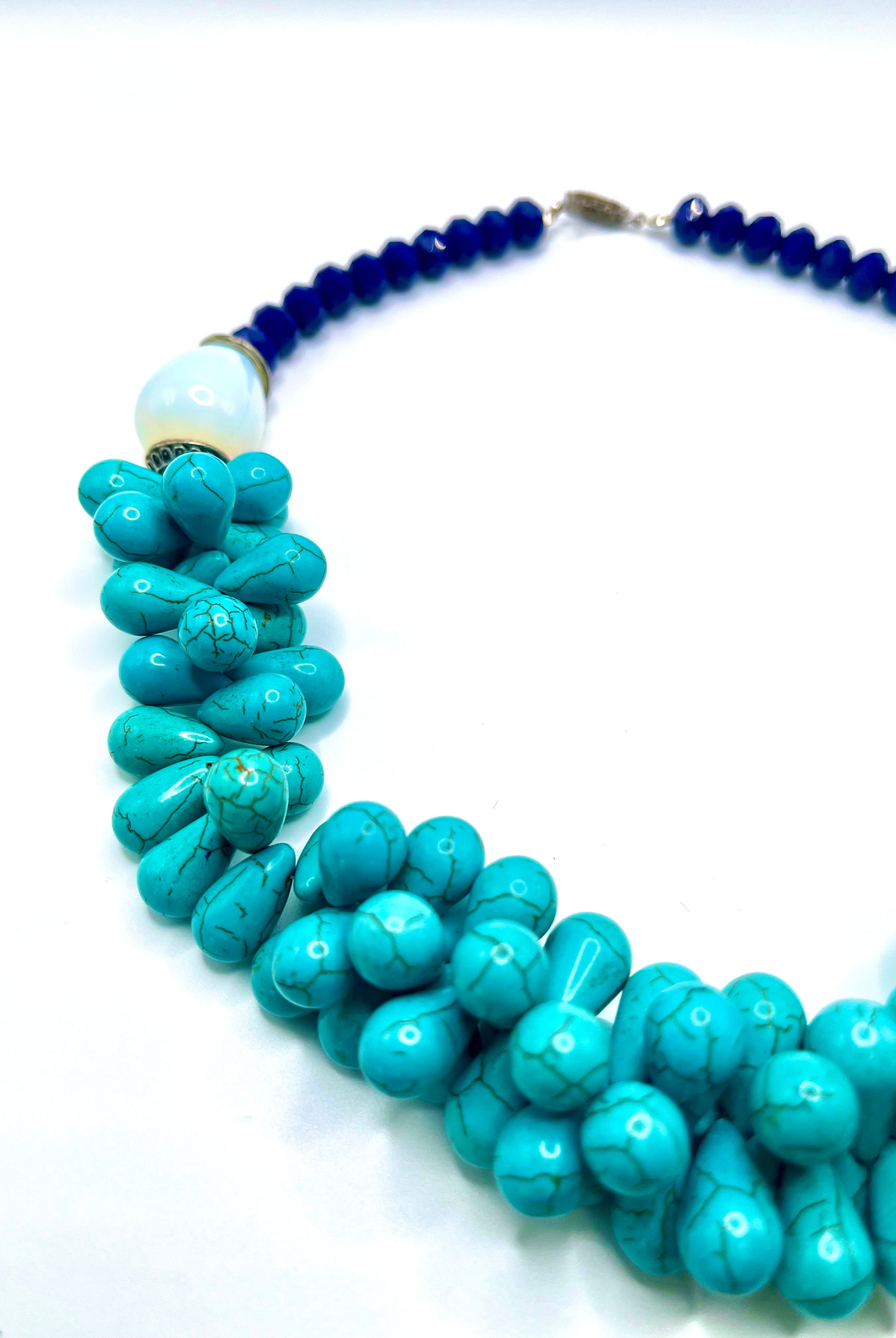 Turquoise Teardrops Necklace