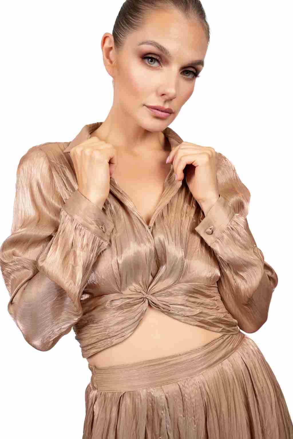 EMILIA — Shirt & Palazzo Trouser Set