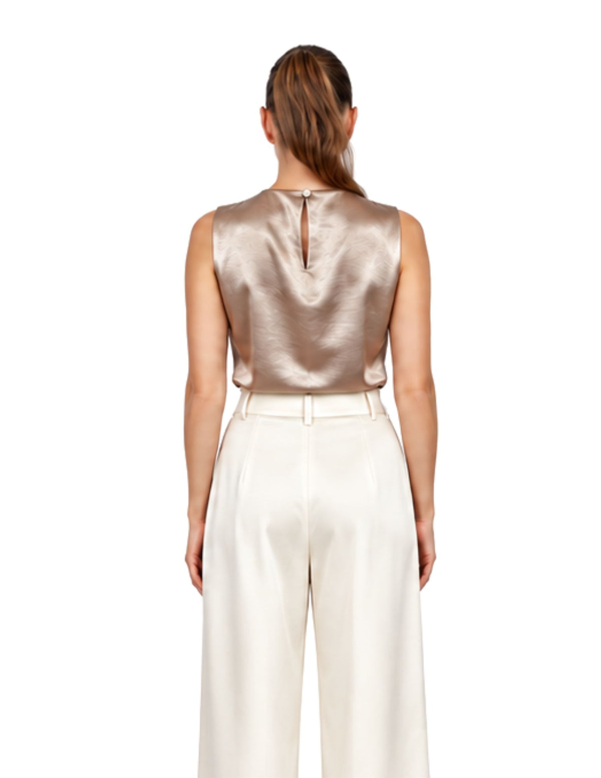 LUCENTE — Draped Cowl Blouse