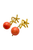 Pink Coral Earrings