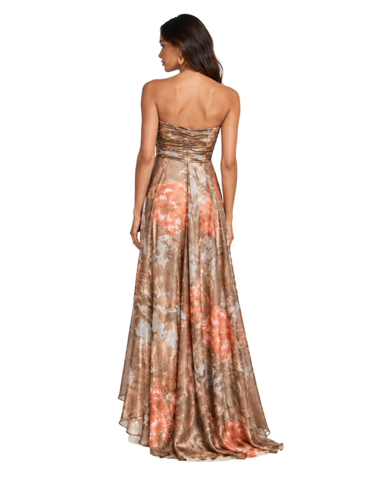 SOLARA — Printed Resort Evening Gown