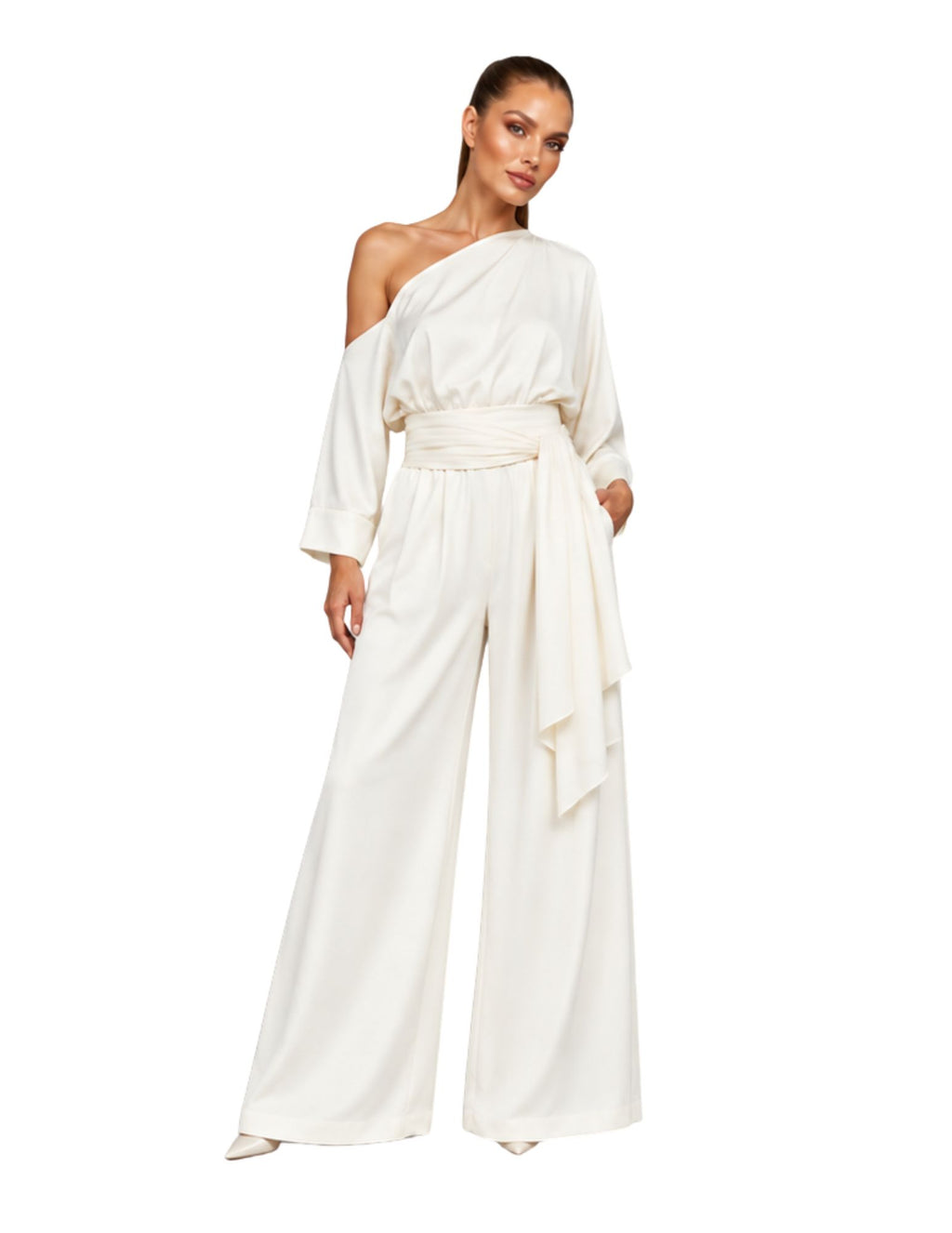 SOLEA — Blouse & Palazzo Trouser Set